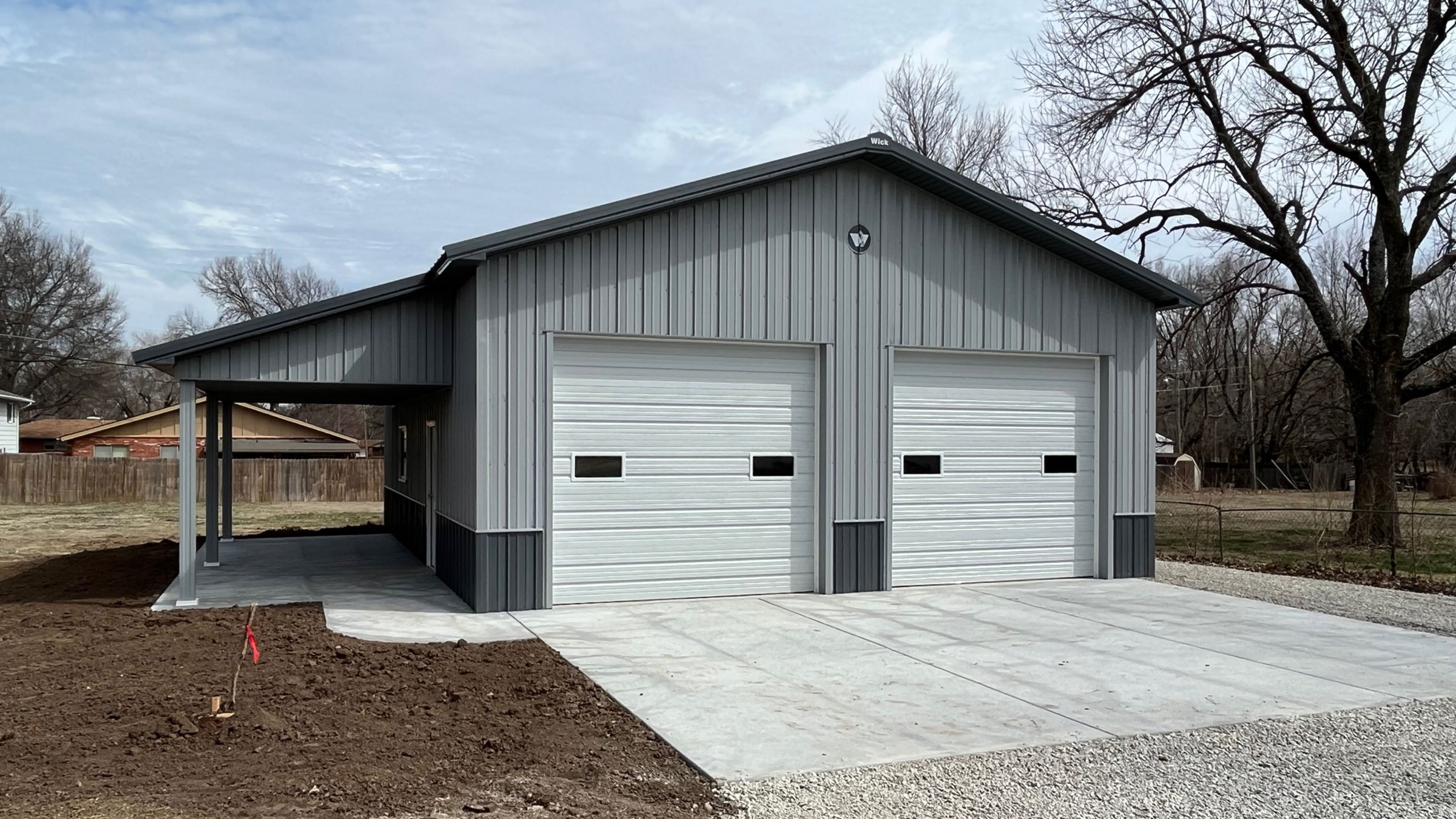 Post Frame Suburban Garage and Storage