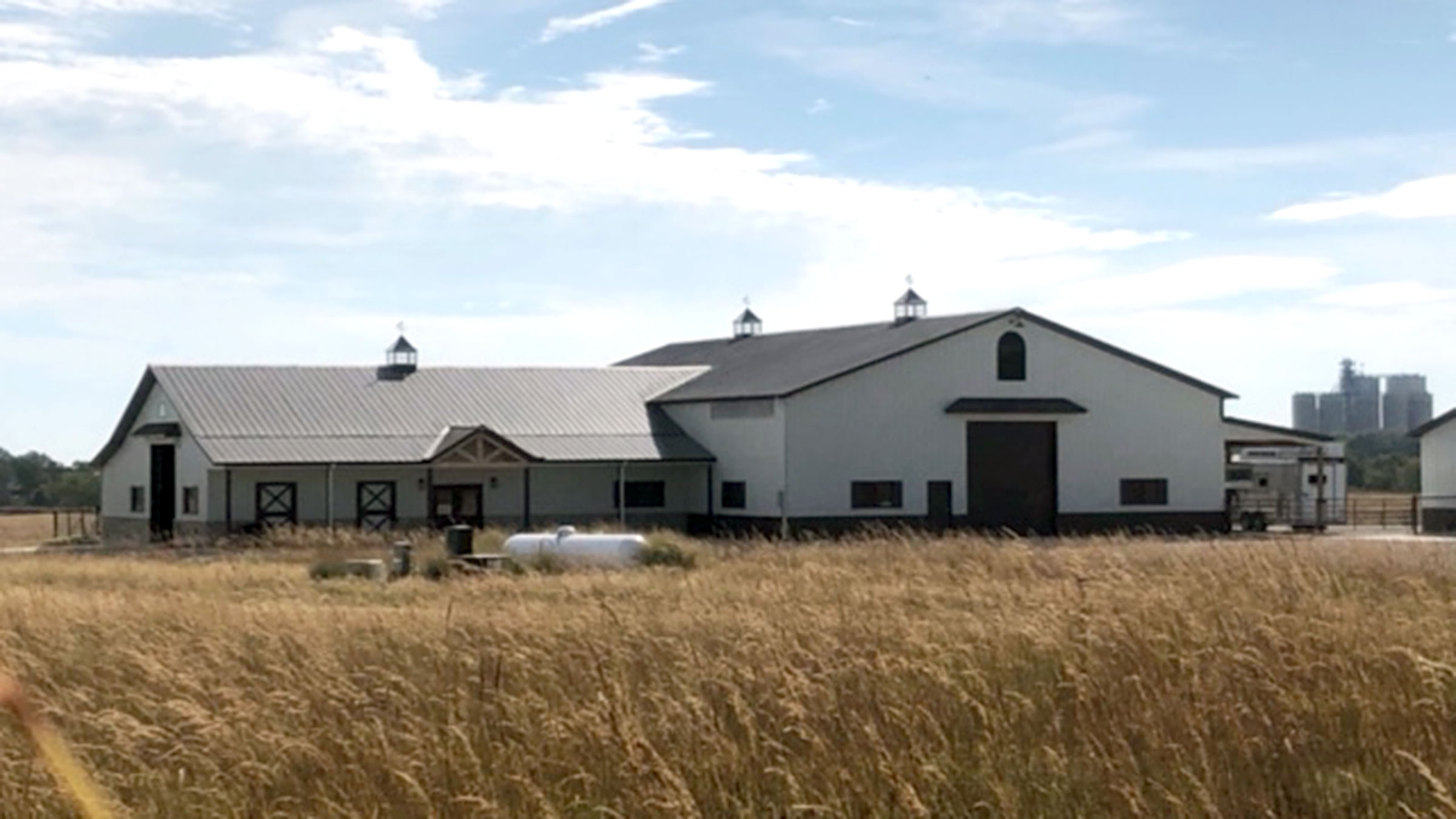 Horse Barn with Stables and Riding Arena